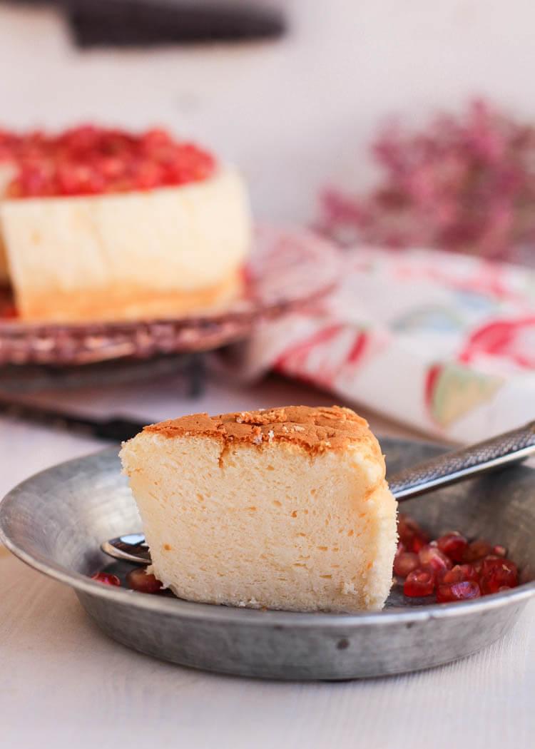 Cómo hacer pastel de quso japonés sin gluten por Pintando las nubes