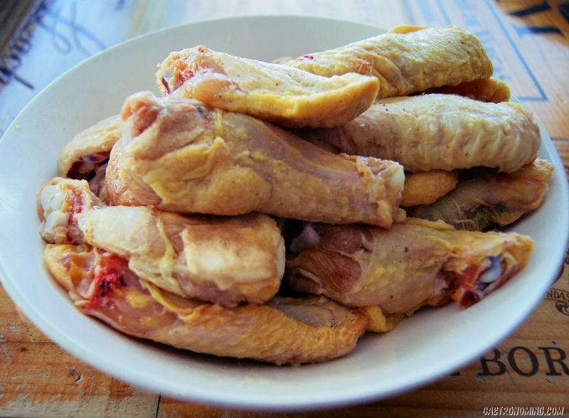 Alitas de pollo con miel