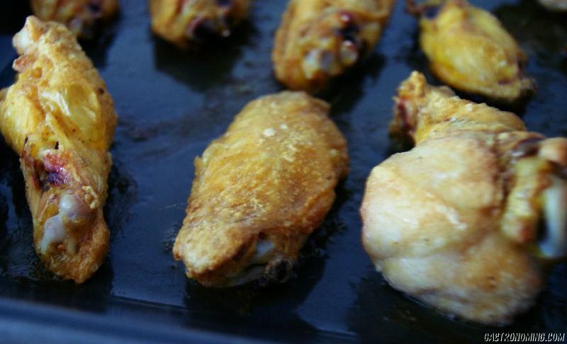 Alitas de pollo con miel