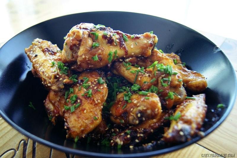 Alitas de pollo con miel