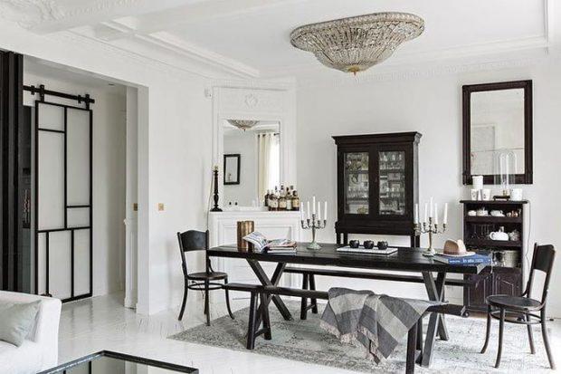 comedor muebles negros