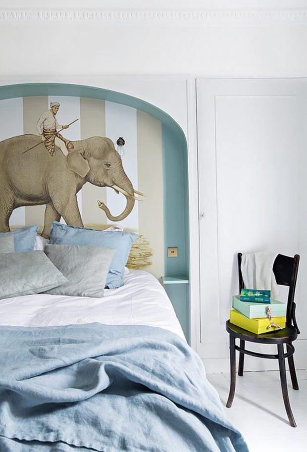 elephatn paint headboard