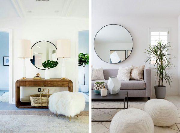 Espejos redondos de grandes dimensiones | Decoración