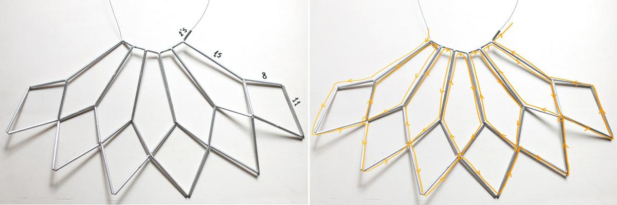 DIY Lámpara geométrica, Paso 02