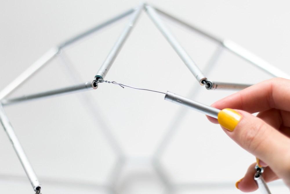DIY Lámpara geométrica, Paso 03