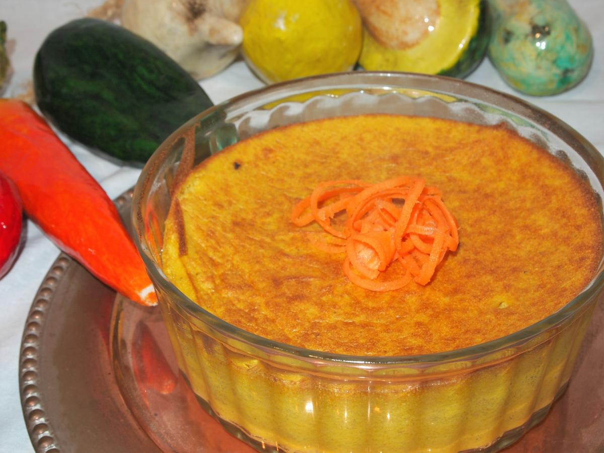 Soufflé ligero de zanahorias