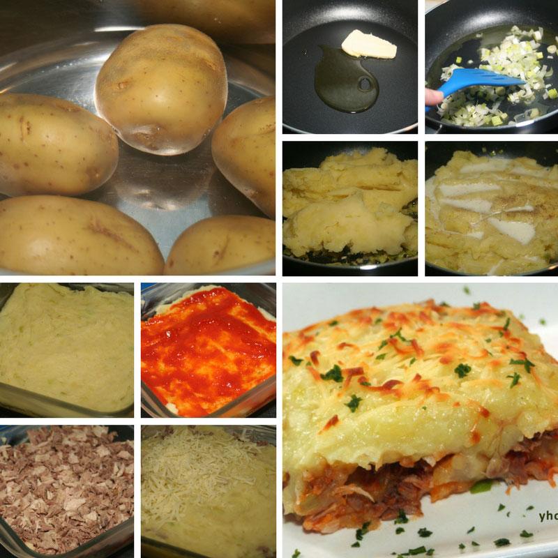 receta de pastel de puchero