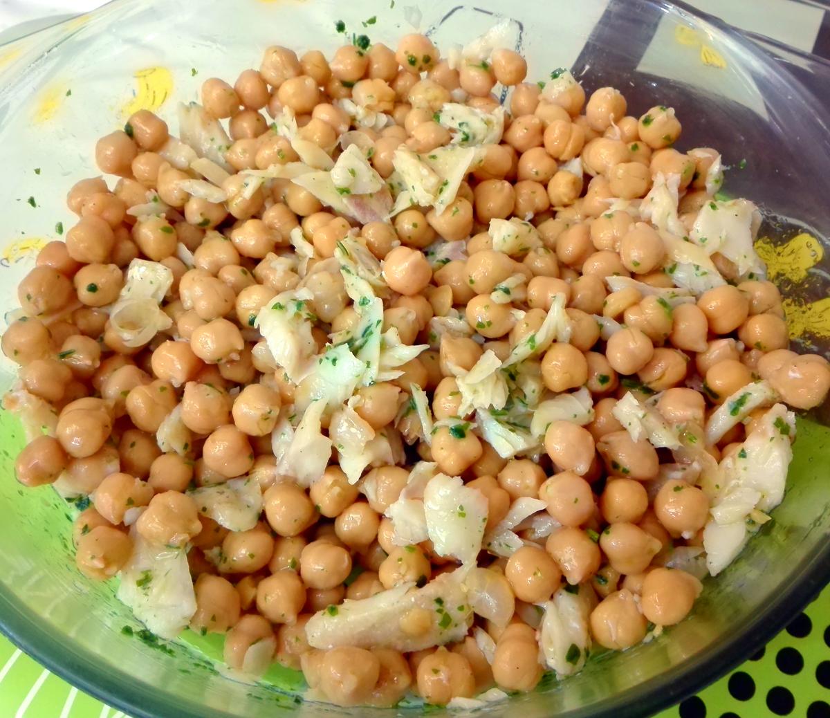 Ensalada de bacalao con garbanzos Cocina