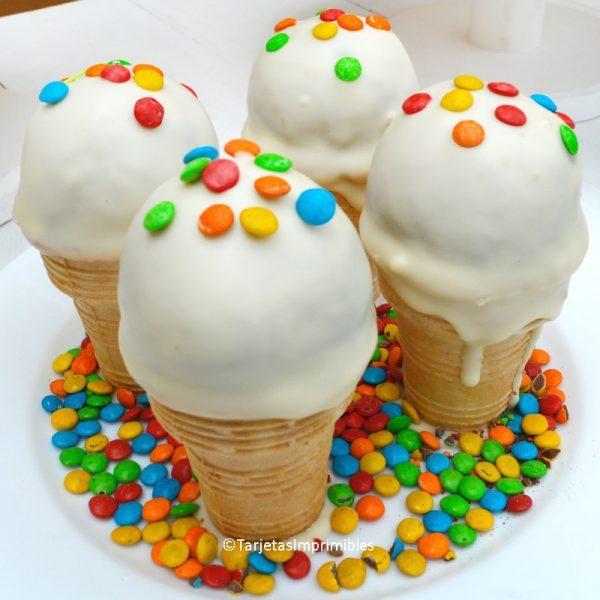 Cake pops helados