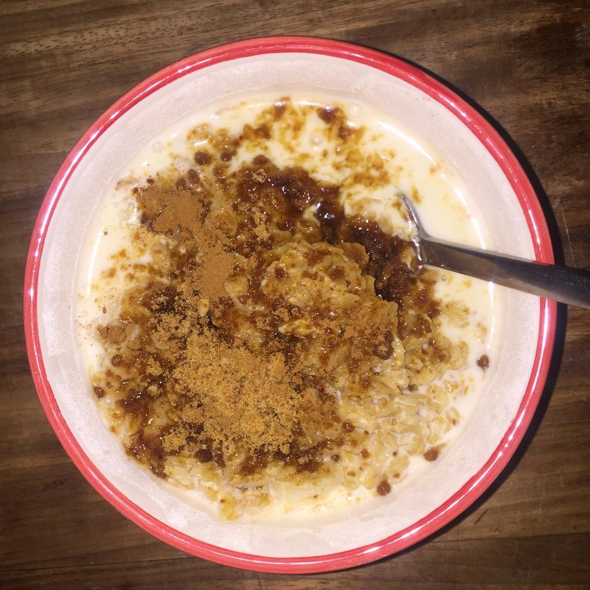 Avena caliente con piloncillo