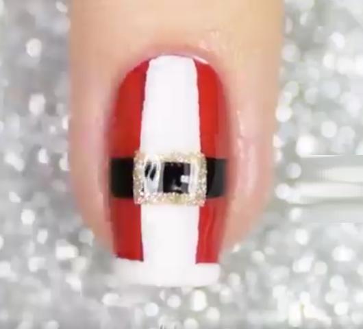 patrones gratis de uñas navideñas