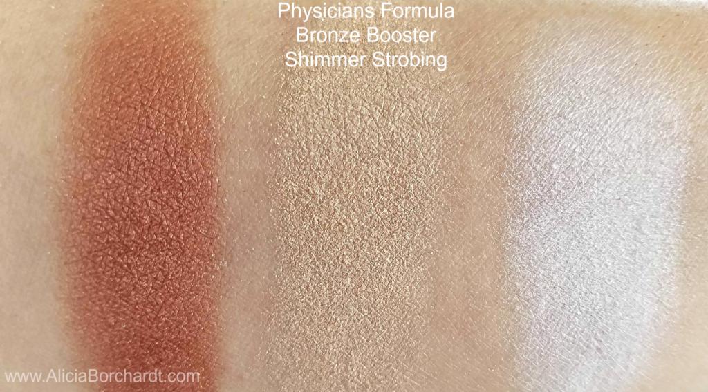 physicians formula bronze booster shimmer strobing swatches blog