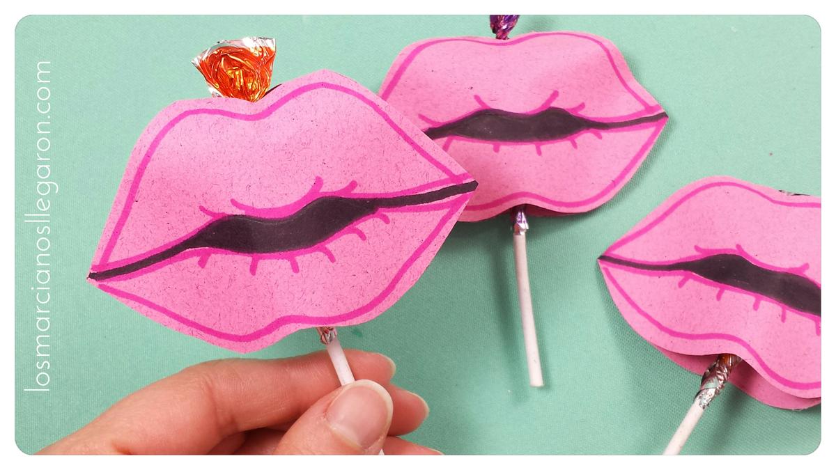 Besos de papel para decorar 2