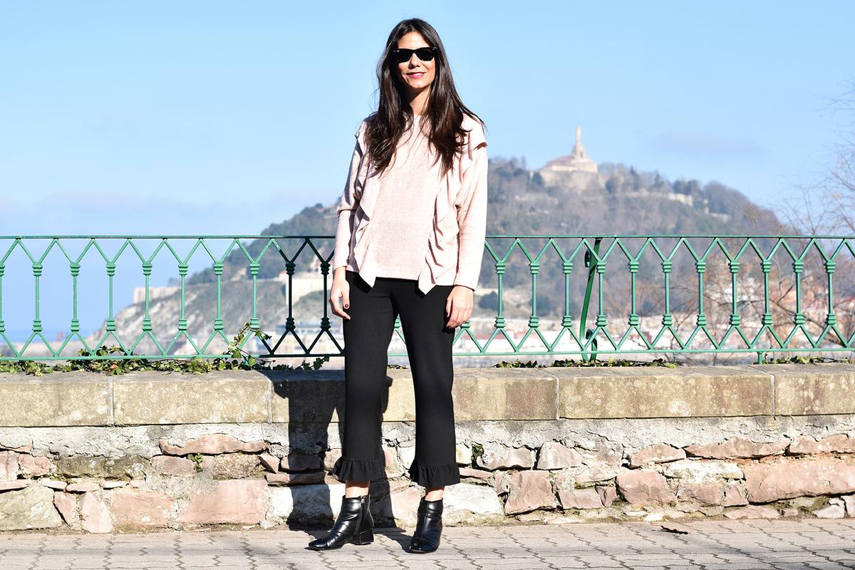 jersey con volantes de zara moda