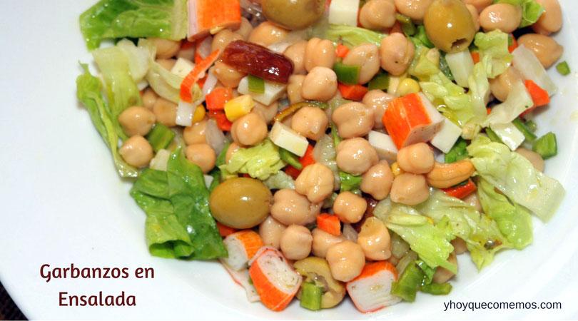 ensalada de garbanzos