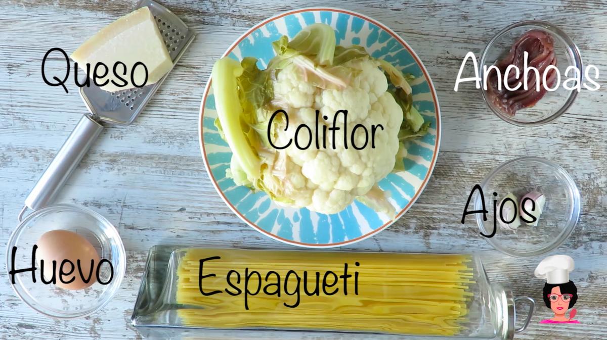 ingre pasta coliflor