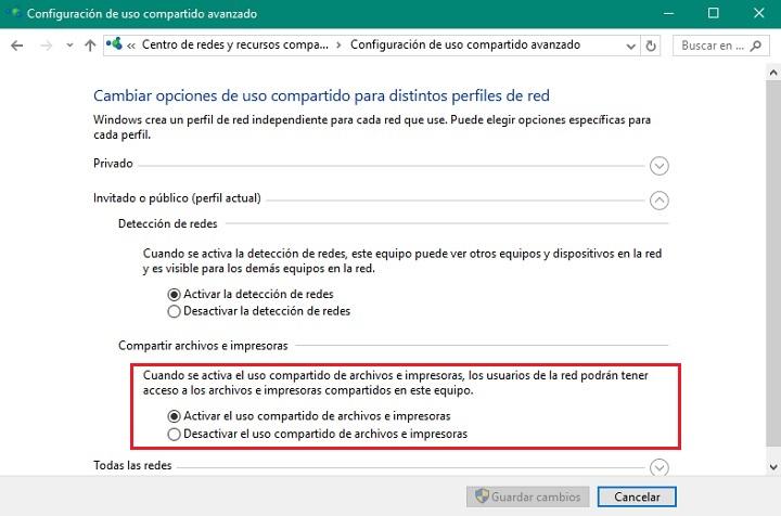 Trucos Win10 activar compartir impresora en Windows 10 01