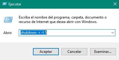 Trucos windows 10 reiniciar windows 10 por comandos ms-dos
