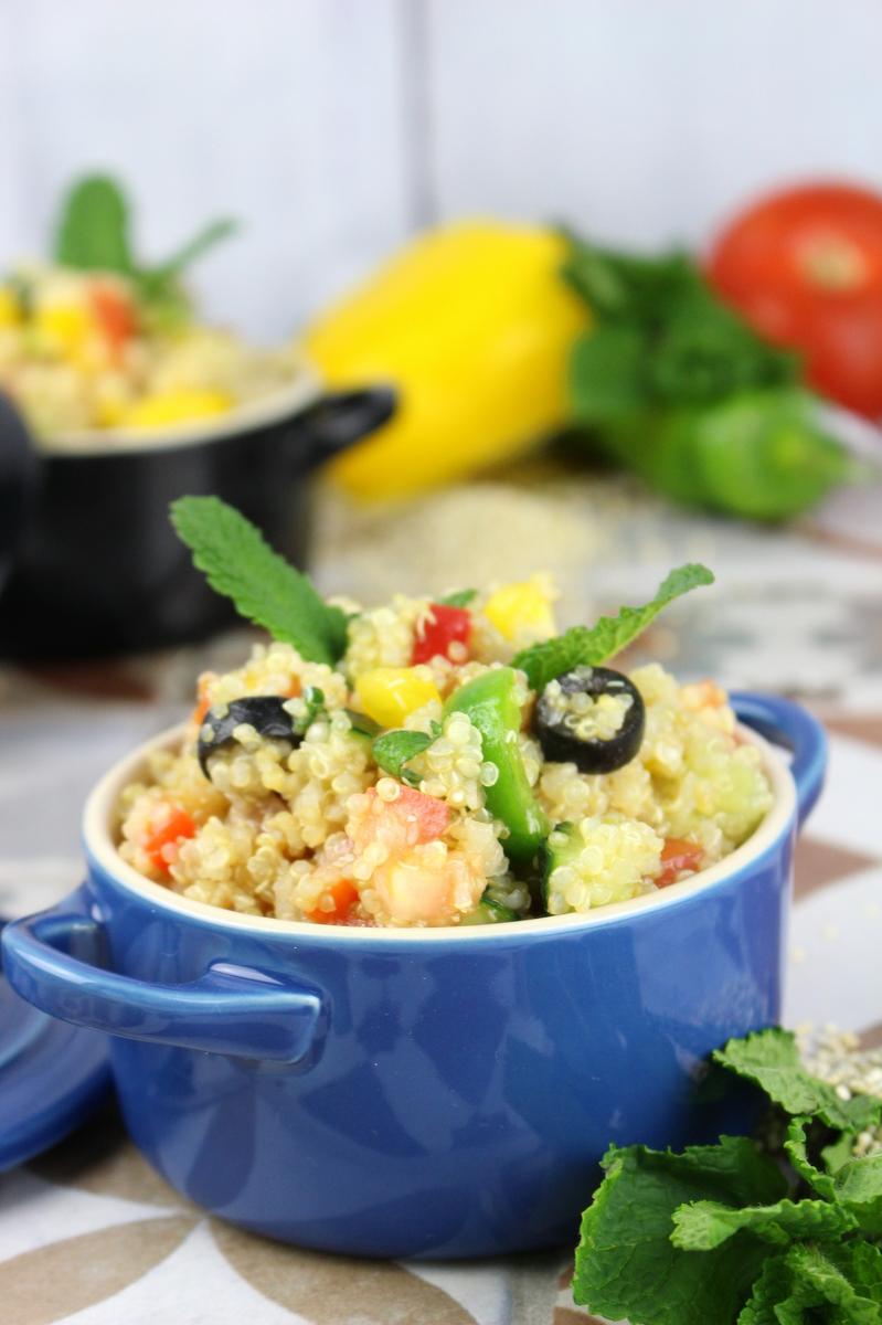 Ensalada de quinoa. Tabulé de quinoa