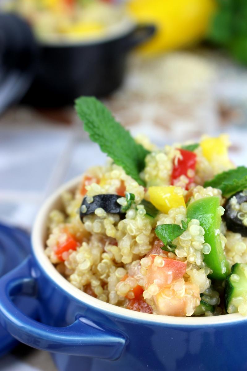 Ensalada de quinoa. Tabulé de quinoa