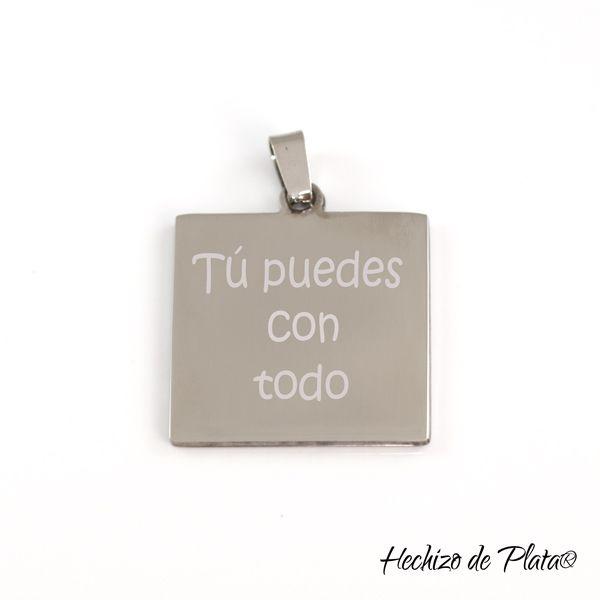 llavero de acero para grabar de Hechizo de Plata Joyería