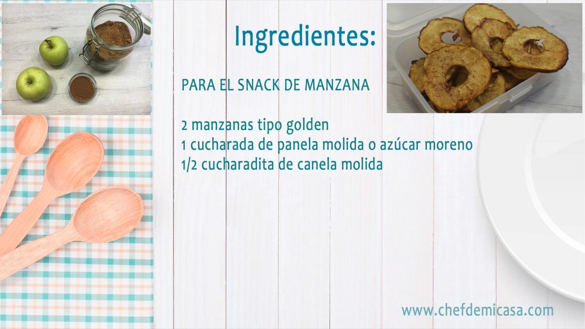 Snacks Saludables - Snacks de Manzana