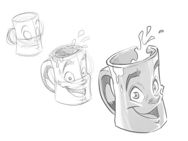 aprender a dibujar dibujos animados paso 1