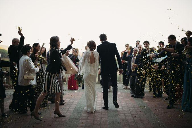Boda otoño azul marsala