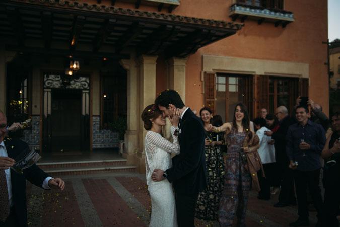 Boda otoño azul marsala