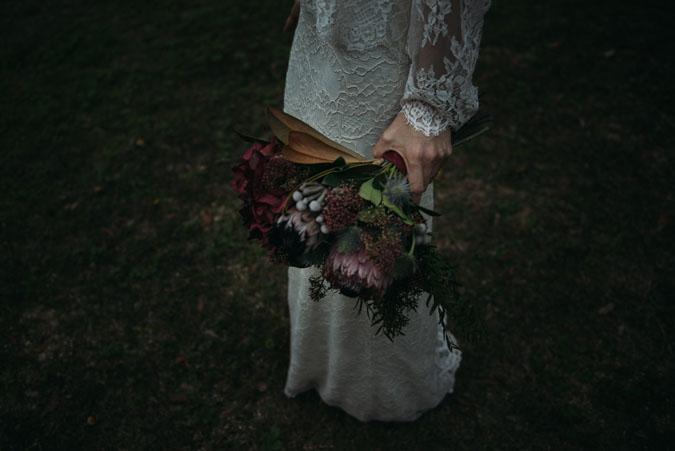 Boda otoño azul marsala