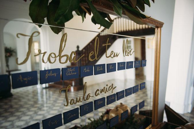 Boda otoño azul marsala