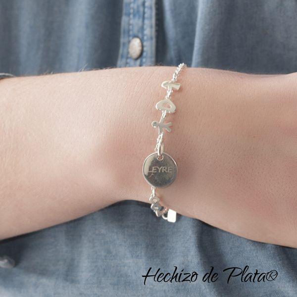 Pulsera de plata personalizable con meninos de Hechizo de Plata Joyería