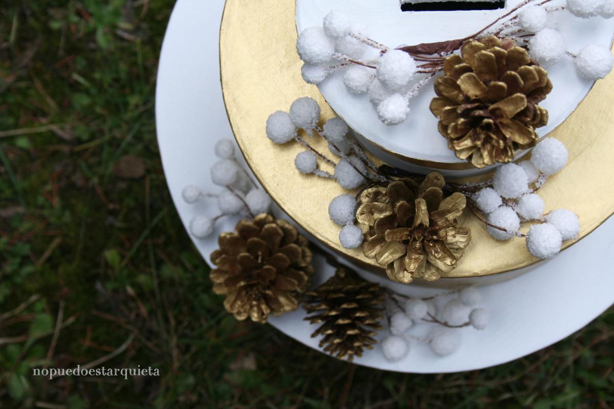 Tarta de boda hucha handmade. DIY. Wedding handmade.