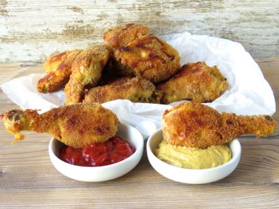 POLLO EMPANADO AL HORNO