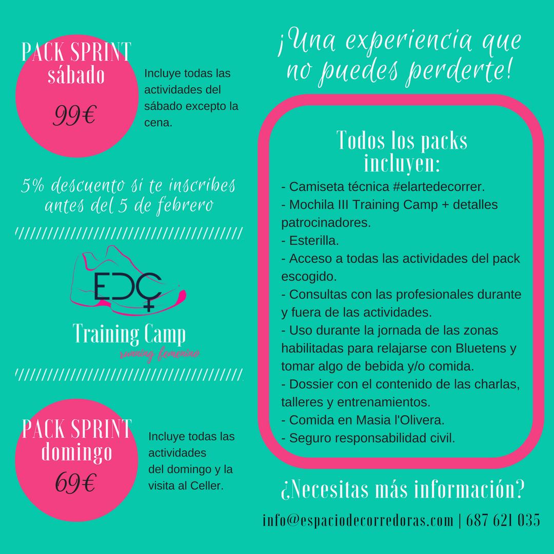 trainig camp running femenino