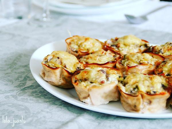 Saquitos de pavo y verduras