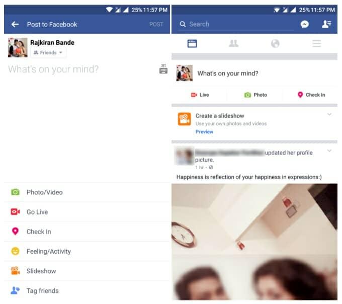 Facebook Slideshow tambien para Android 01 presentaciones videos música imagenes fotos
