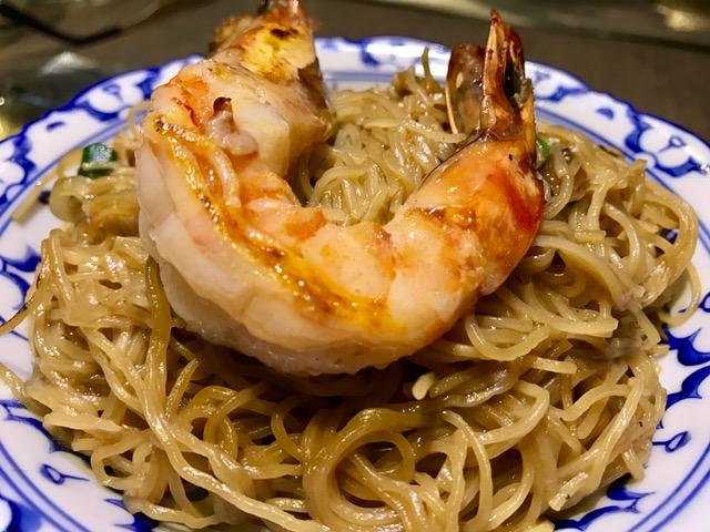 Tallarines con Langostino