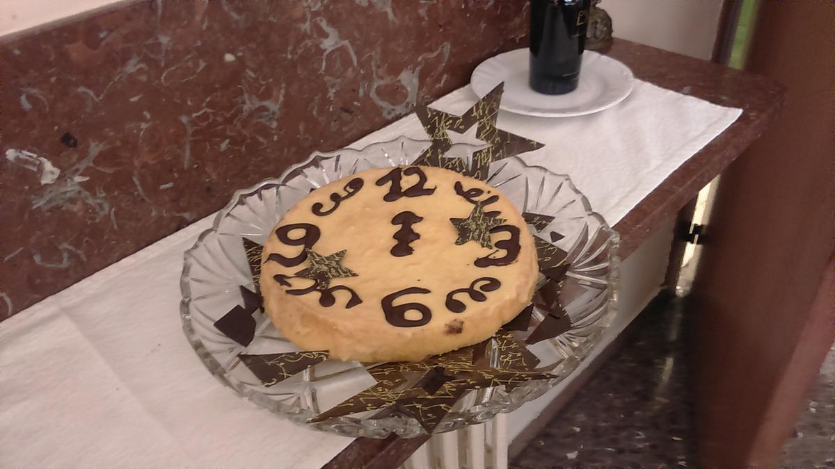 Tarta del reloj