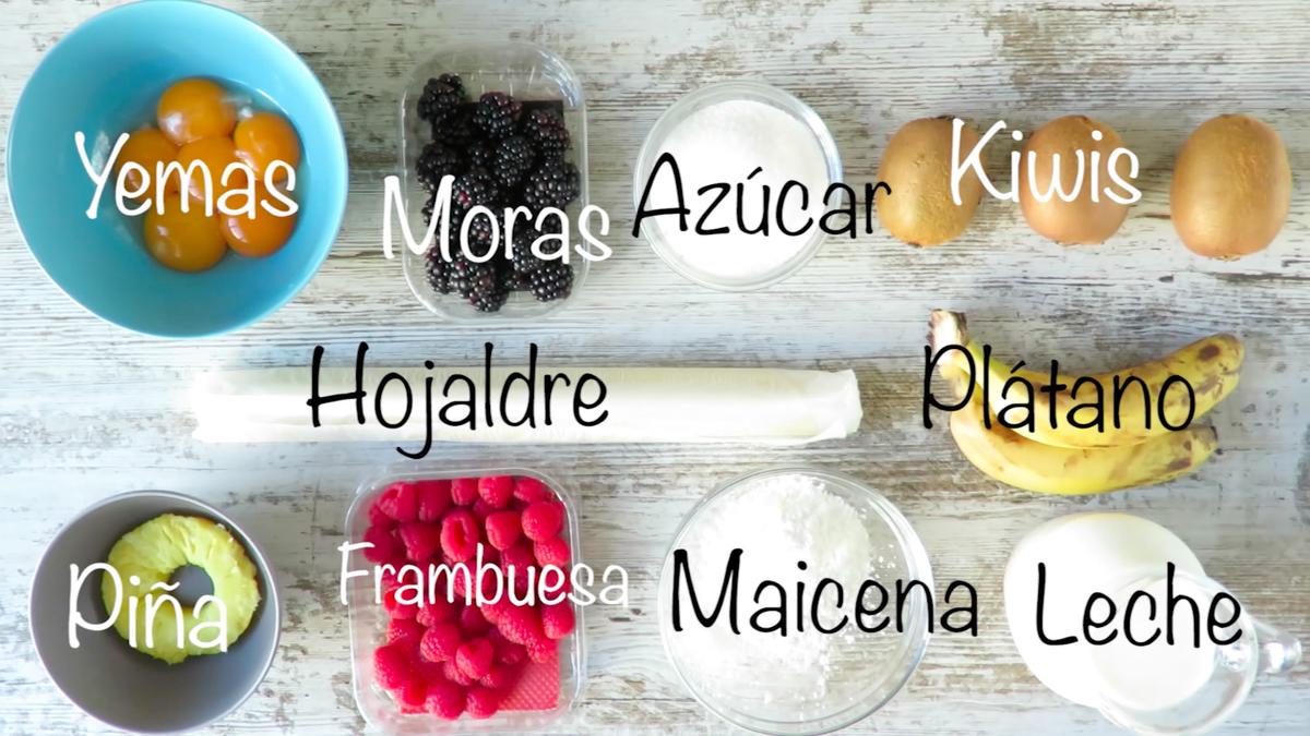 ingre tarta frutas