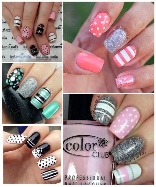 decoración de uñas con rayas 4