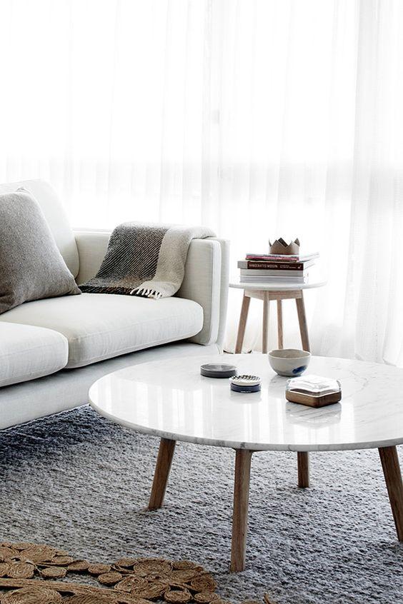 Decorar mesas bajas grandes