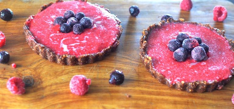 Tartaletas Veganas de Frambuesa