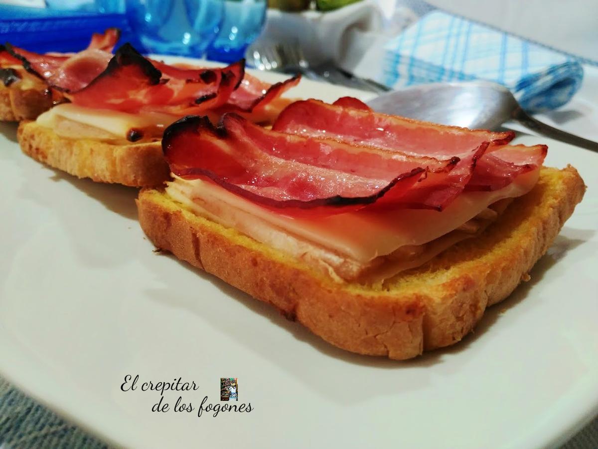 tostas de bacon