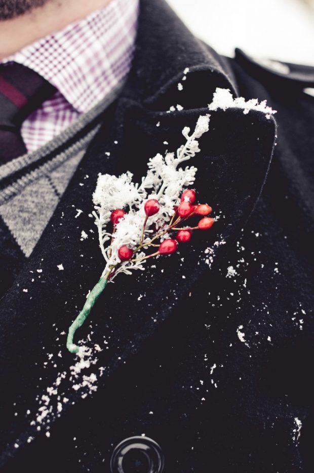 prendido novio invierno