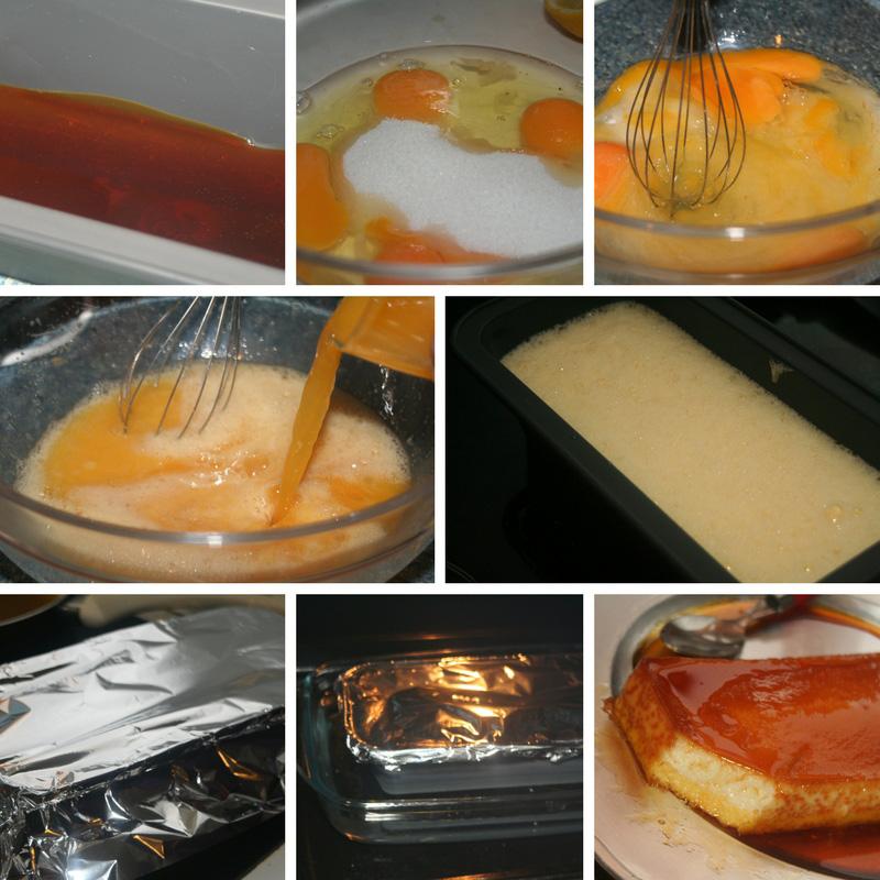 receta flan de naranja