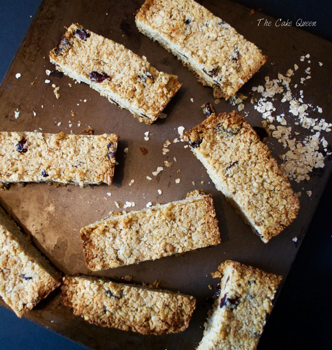 Barritas de avena y coco 