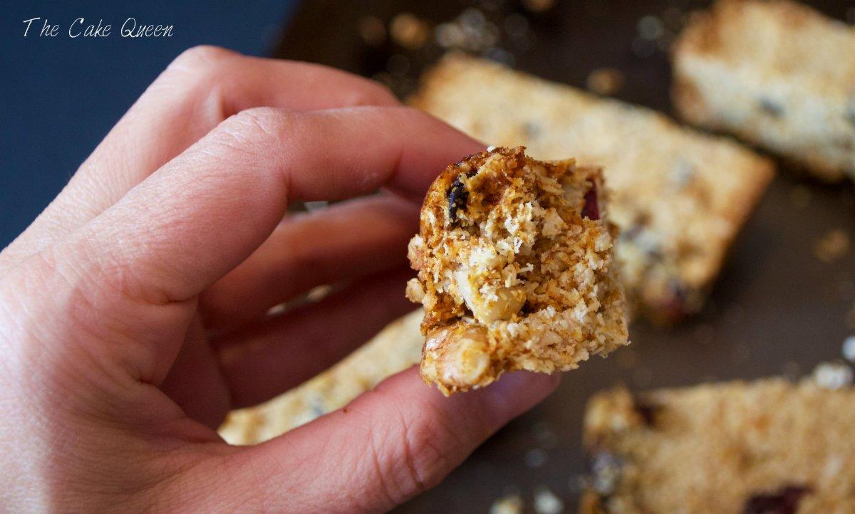 Barritas de avena y coco 