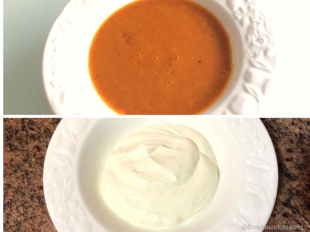 Preparamos las salsas brava y alioli