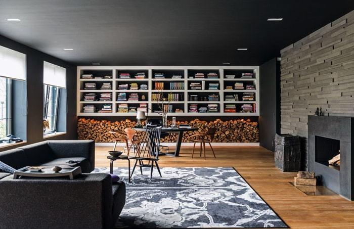 Casoplón de 1.200m2 - biblioteca all black